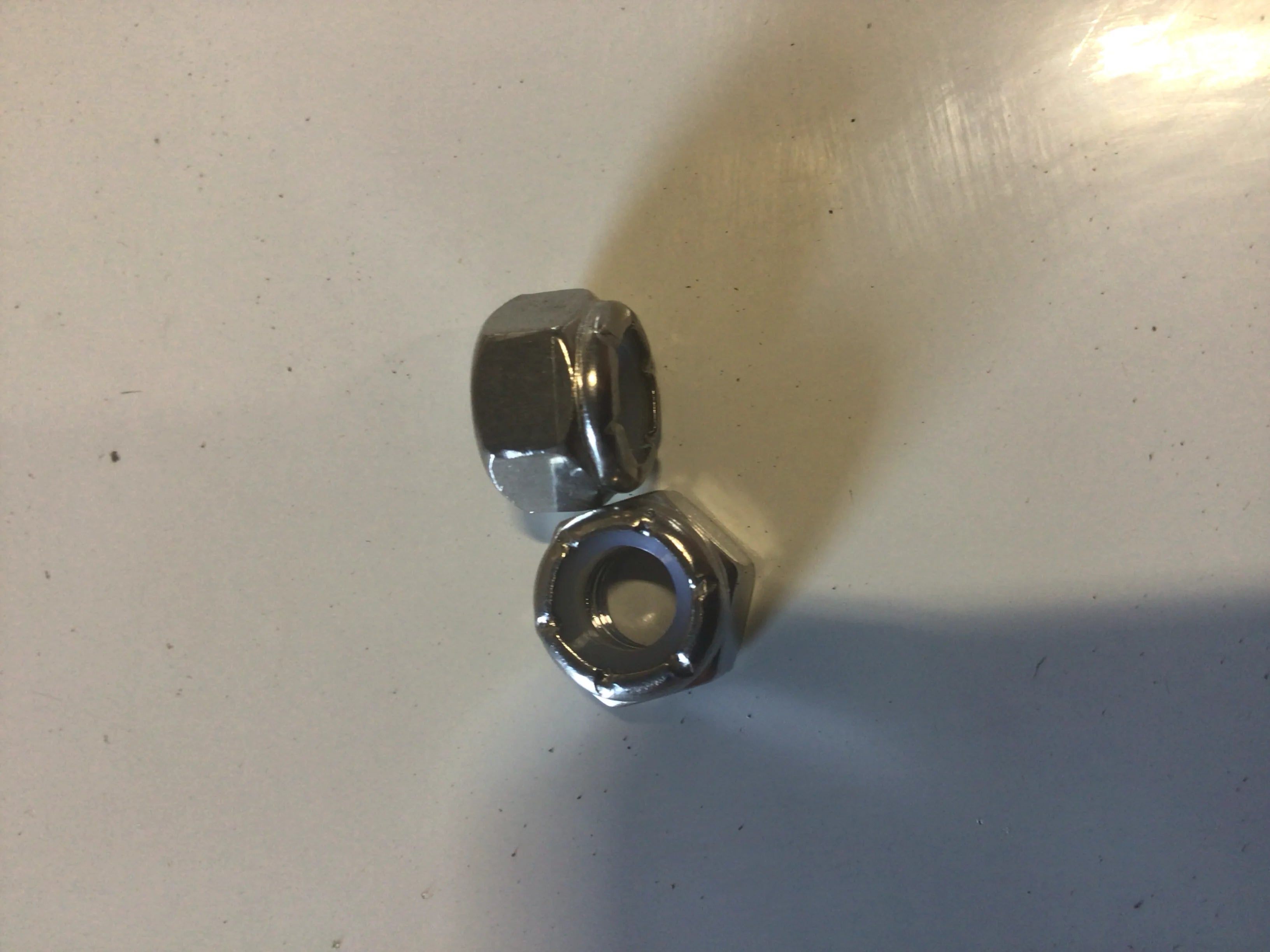 5/16-18 NYLON INSERT L/N 18-8 STAINLESS (For Brackets 300mm &amp; PVC Idler)_0.054 image 0