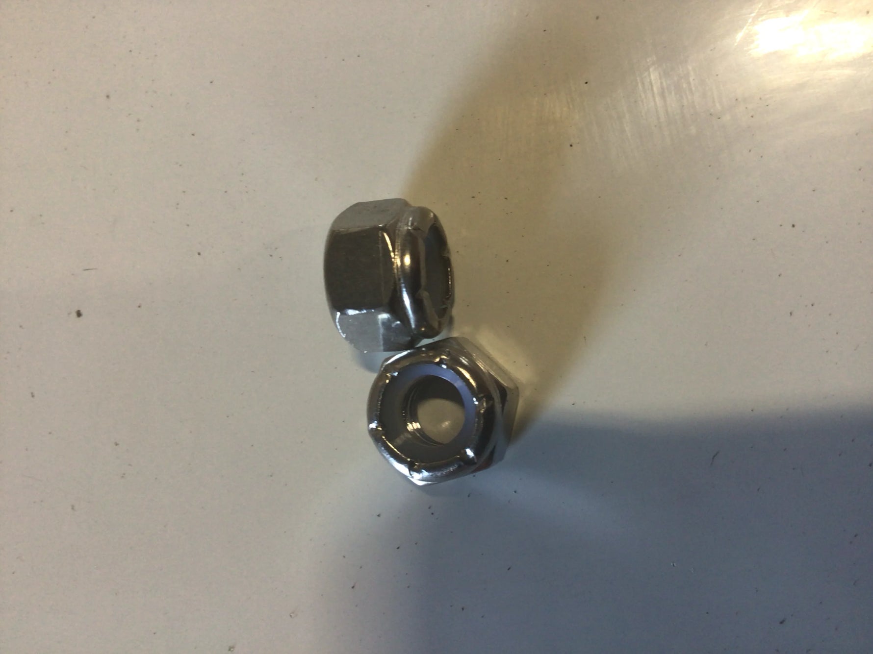 5/16-18 NYLON INSERT L/N 18-8 STAINLESS (For Brackets 300mm &amp; PVC Idler)_0.054 image 0